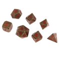 thumbnail image 1 of Juego de dados de metal Juego De Dados De Metal De 7 Piezas D6 D8 D10 D12 D20 Para Juegos De Mesa RPG # 9, 1 of 7