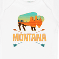 thumbnail image 4 of Inktastic Montana Gift Buffalo Silhouette Boys or Girls Baby Bodysuit, 4 of 5