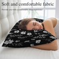 thumbnail image 5 of Black White Floral Throw Pillow Covers Gray Leaf Watercolor Botanical Spring Decorative Lumbar Pillow Cover Rectangle Cushion Case for Sofa Couch Bed Living Room Bedroom 12 X 20 Inches, 5 of 9