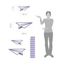thumbnail image 2 of Flying Paper Airplane Kids Modern Wall Art Decal, 2 of 4