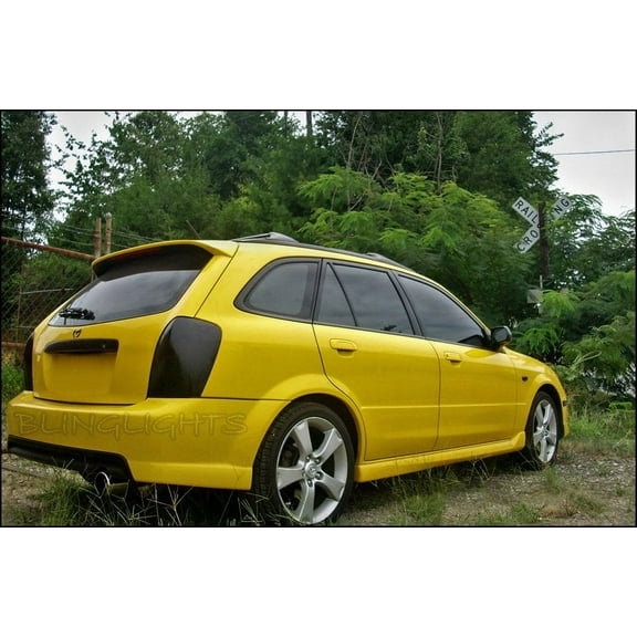 For Mazda Protege5 Familia Tinted Smoked Taillamps Taillights Protection Overlays Film