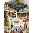 thumbnail image 5 of Grey Forest Tablecloth Rectangle Table Cloth 52x70 , Waterproof Tablecloth Outdoor Table Cloth, Mysterious Primitive Forest Pine Tree Washable Table Cover for Kitchen Dining Party, 5 of 8