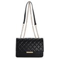 thumbnail image 1 of Bolsos Bandolera Acolchados Pequeños Para Mujer Bolso De Hombro Acolchado Bolso Con Correa De Cadena Negro, 1 of 5
