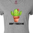 thumbnail image 4 of Inktastic Cute Cactus Dont Touch Me Women's T-Shirt, 4 of 5