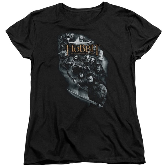 The Hobbit Cast Of Character S/S Women's T-Shirt Black