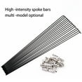 thumbnail image 3 of chidgrass 15 Pieces Steel Spokes Bike Supplies Replaced Part 250MM 260MM Fine Workmanship Cycling Accessories Solidness Upgraded Fittings 255MM, 3 of 7