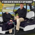 thumbnail image 5 of Whosucclay Galaxy Iridescent Sea Turtle Fold Design Golf Cart Seat Cover Anti-Slip for EZGO Club Car Yamaha Icon, Anti-Fade Golf Cart Seat Towel Blanket, 5 of 7
