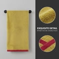 thumbnail image 3 of REGALWOVEN 2 Pack Cotton Soft Hand Towels, Solid Absorbent Durable Hand Towel for Bathroom, Spa, Gym, Kitchen Yellow 29" x 13", 3 of 6