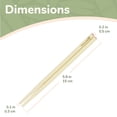 thumbnail image 2 of BambooMN Brand - Premium Grade 5.9" - Red Dot End - Mini Bamboo Chopsticks - 6 Pairs, 2 of 6