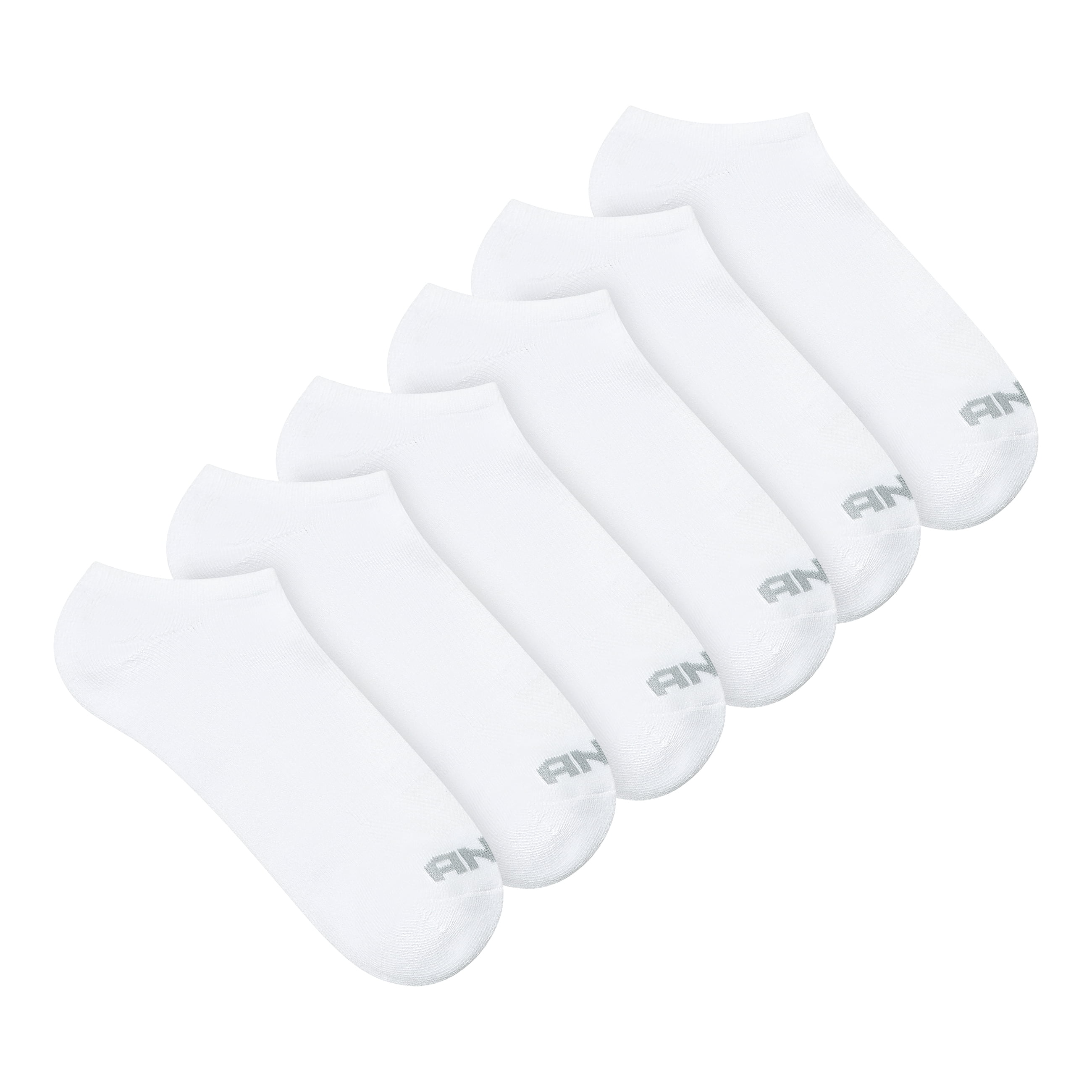 AND1 Men's Socks, Performance Cushion No Show Socks, 6-Pack