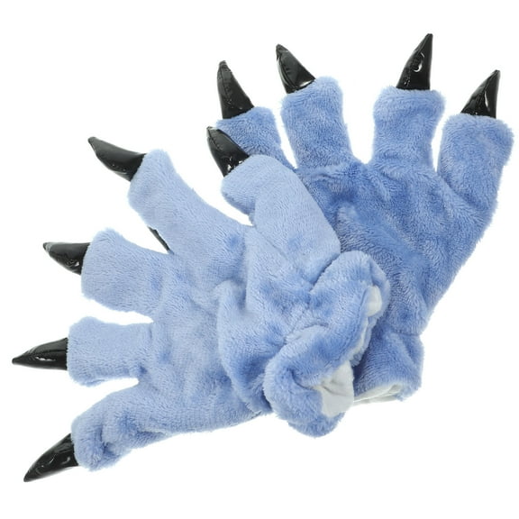 WHAMVOX 1 Pair of Dinosaur Claw Gloves Creative Plush Gloves Cartoon Warm Winter Gloves