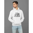 thumbnail image 2 of Doodle Monster  Hoodie Men -Image by Shutterstock, Male XX-Large, 2 of 4