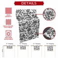 thumbnail image 5 of Black Flower Short Table Runner 36 Inches Long,Vintage Farmhouse Boho Leaf Spring Plant Cotton Linen Table Runners Dresser Scarves,Tabletop Scarf Furniture Cover for Home Dinner Party Decor 13"x36", 5 of 8
