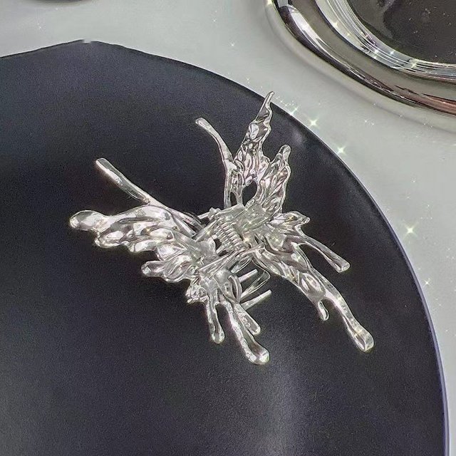 Pinzas para el cabello YONGSHENG Clip de agarre de mariposa metal líquido