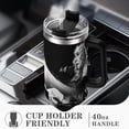 thumbnail image 4 of Madonna Vaso aislado de acero inoxidable con asa, diseño temático, regalo para familia, amigos y fans; incluye pajita y encaja en el portavasos estándar, 40 oz, 4 of 6
