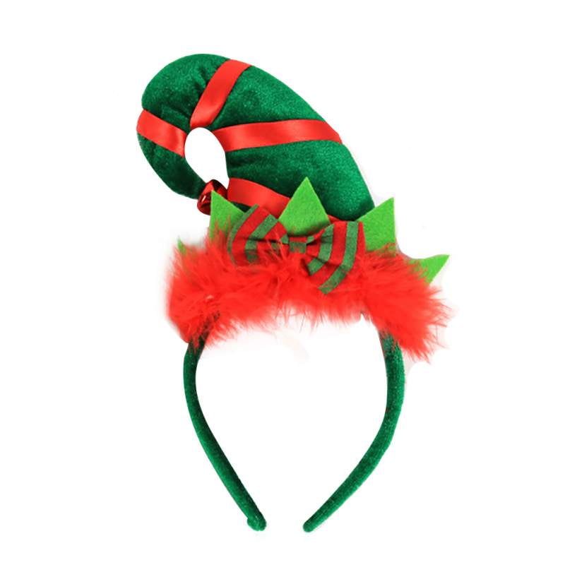 Elf Headband Party Christmas Accessory Hatband Bell and Bow Santa 
