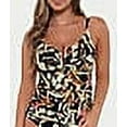 thumbnail image 4 of Sunsets Swimwear Retro Retreat Zuri V-Wire Tankini Top, 4 of 6