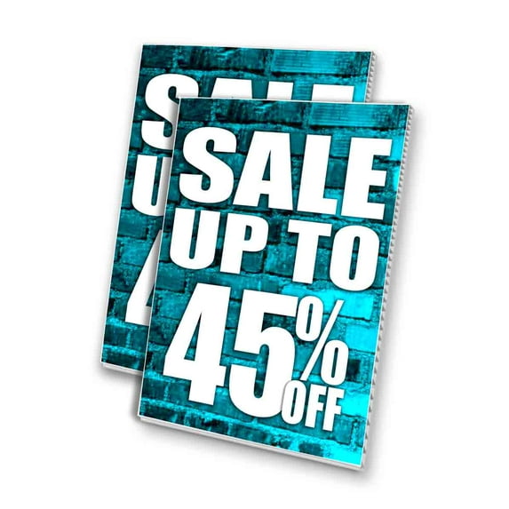 Sale Up To 45 Percent Off (24" X 36") 4mm Corrugated Plastic Panel, Graphics Applied To 1 Side (Pk of 2)