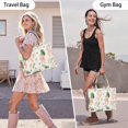 thumbnail image 6 of Large Capacity Tote Bag,Pioneer Flower Floral Print Pattern Handbag Fashion Luxury Tote Bag,15.7"x13"x 5.1" Inches,Laptop Compatible, 6 of 6