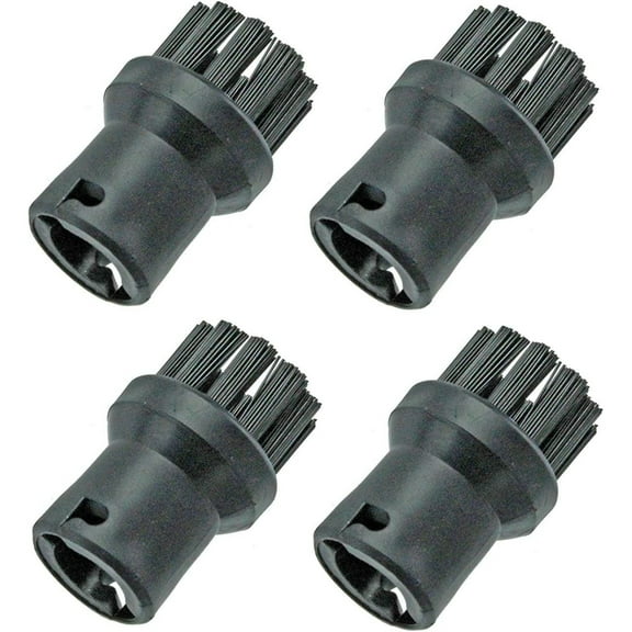 Masterpart Round Brush Nozzle Attachment for Karcher Steam Cleaner (Pack of 4)