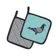 thumbnail image 2 of Caroline's Treasures Racing Pigeon Blue Check Pair of Pot Holders, 2 of 3