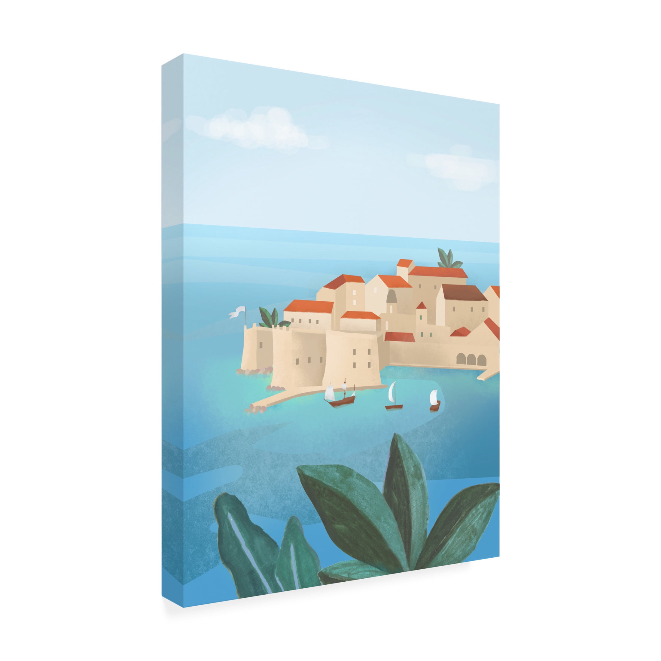 Trademark Fine Art Petra Lizde Dubrovnik City Canvas Wall Art