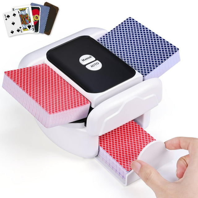 Barajador de cartas Holiky automático de 2 barajas recargable