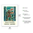 thumbnail image 2 of France of the Pacific - New Caledonia - L’ile de Lumiére (The Island of Light) - Vintage Travel Poster by Monique Cras c.1954 - Fine Art Matte Paper Print (Unframed) 18x24in, 2 of 4