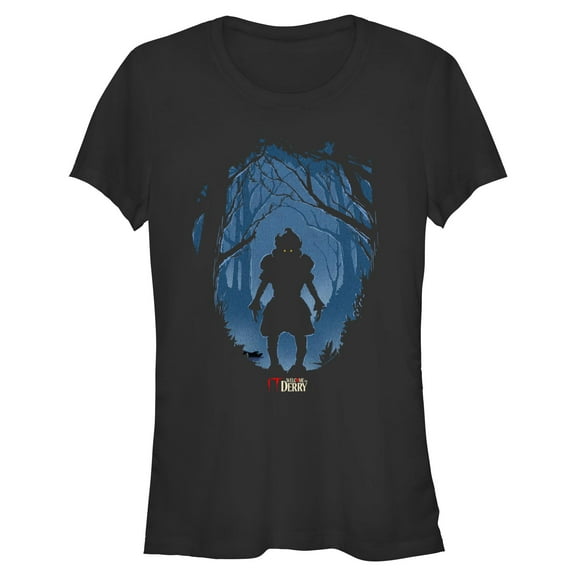 Juniors It: Welcome to Derry Pennywise Shadow in the Woods T Shirt