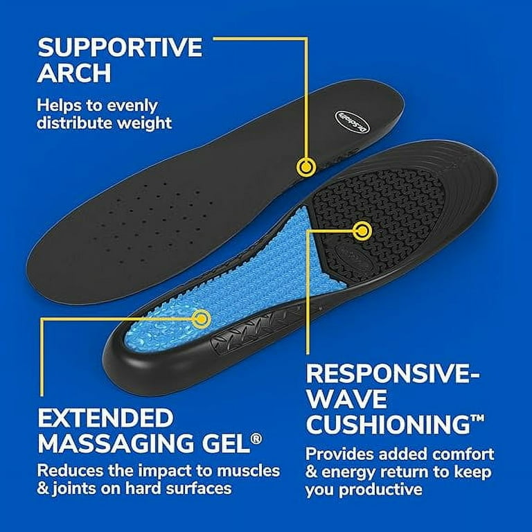 Scholl gel activ work insoles men's best sale