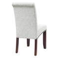 thumbnail image 4 of Parsons Dining Chair with Antique Bronze Nail Heads in Smoke Ash Fabric, 4 of 6
