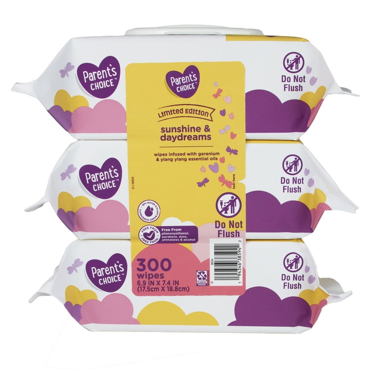 Parent's Choice Baby Wipes, Limited Edition Sunshine & Daydreams