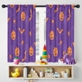 thumbnail image 5 of Blackout Kids Curtains,Purple Halloween Pumpkins Bats and Spiders Childrens Insulated Curtains Set Of 2,Bedroom Essentials,Toddler Room Decor 42"x54", 5 of 5