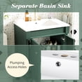 thumbnail image 5 of 24'', Green Bathroom Cabinet - High Quality Ceramic Basin - Bathroom Organization - Maintain a Clean Bathroom, 5 of 6