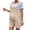 Beige, variant on Women's Maternity Summer Overalls Shorts Casual Sleevelesss Jumpsuit Shorts Pregnancy Loose Romper