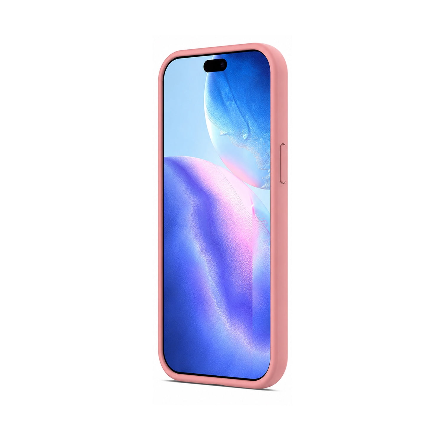 Soft Matte Silicone Back Cover for iPhone 17 Pro Max with Wireless Charge Support - Pink