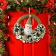 thumbnail image 5 of Christmas Wreaths for Front Door Snowman Doll Wreath Cute Little Snowman Figure Wreath Creative Door Hanging Wreath Decorations Christmas Decor 11.02inch(28cm), 5 of 7