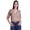 Beige, variant on Womens Printed Cotton V-neck Crop Top Elbow Sleeve Summer Clothing Boho Blouse
