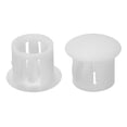 thumbnail image 1 of Tapones de agujero de plástico Uxcell, tipo empotrado, tapa redonda, bloqueo en el tubo de agujero, blanca, 10 mm, 1 of 7