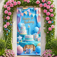 thumbnail image 7 of Colorful Theme Happy 1st Birthday Party Decor Cake Decoration Balloon Design Crown for Kids Celebration Indoor Decoration Photo Shoot, 7 of 7