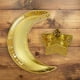 thumbnail image 4 of Bandeja para servir comida de Ramadán con forma de luna y estrella, para mesa de Eid al-Fitr Luna Estrella Dorada, 4 of 9