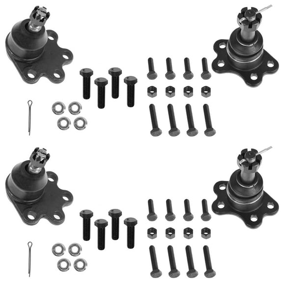 TRQ Ball Joint Upper & Lower Kit Set of 4 for Chevy GMC Pickup 4WD New PSA63283