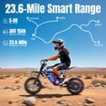 thumbnail image 5 of Aoemoe Motorcycle, Motorized Dirt Bikes for kids 8-14, 36V 500W – 15 MPH Top Speed, Dual Suspension, Purple, 5 of 9