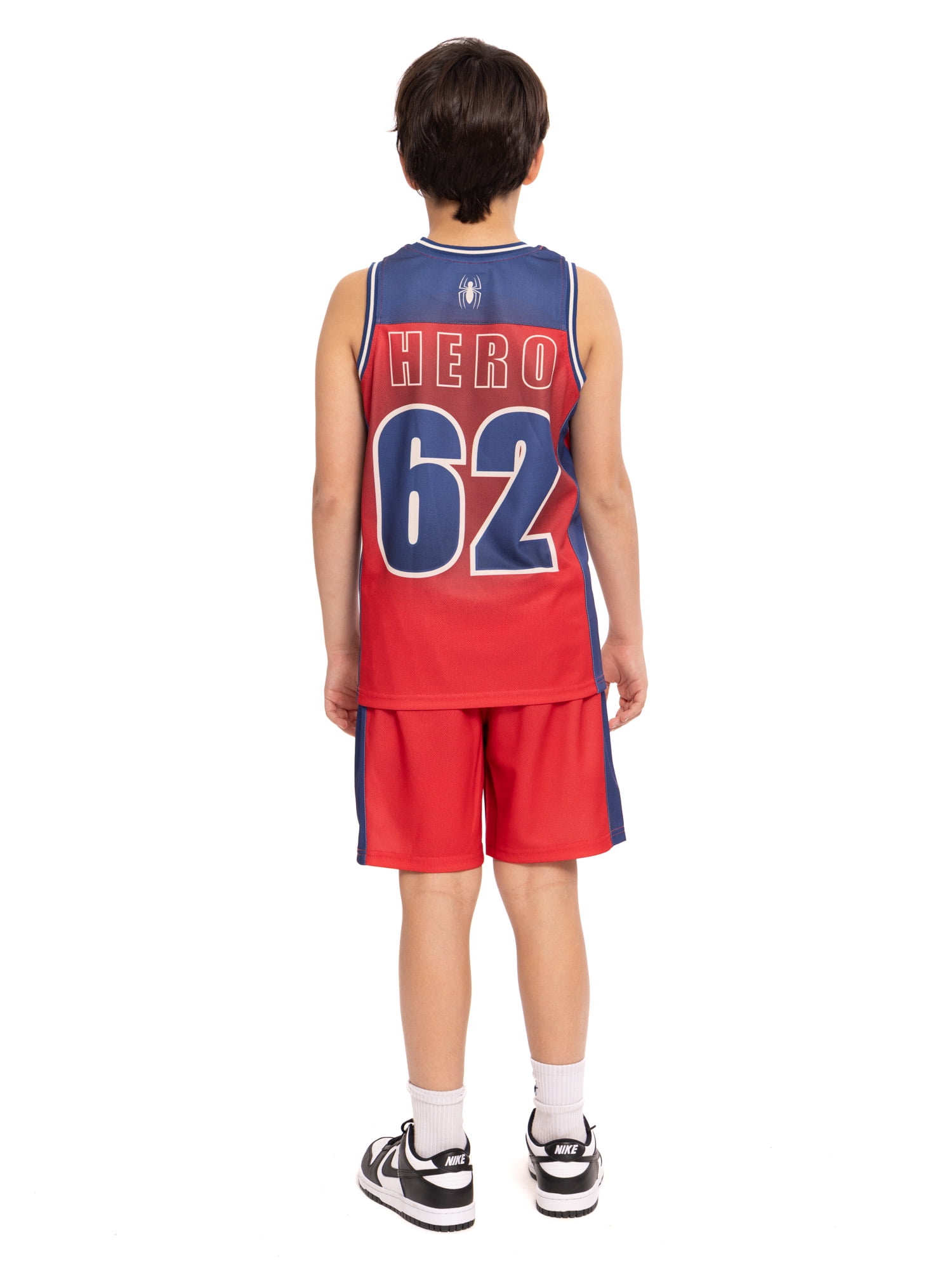 Spider Man Boys Basketball Jersey and Shorts Set, 2-Piece, Sizes 4-12