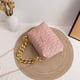 thumbnail image 2 of Bolso de mano con forma de diamante para mujer, bolso cuadrado pequeño con textura, bolso tipo almohada, bolso con cadena, 2 of 6