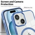 thumbnail image 3 of Dteck for iPhone 15 Case,Compatible with MagSafe,Military-Grade Protection,Yellowing Resistant Scratch-Resistant Clear Back, Magnetic Phone Case for iPhone 15,Deep Blue, 3 of 6