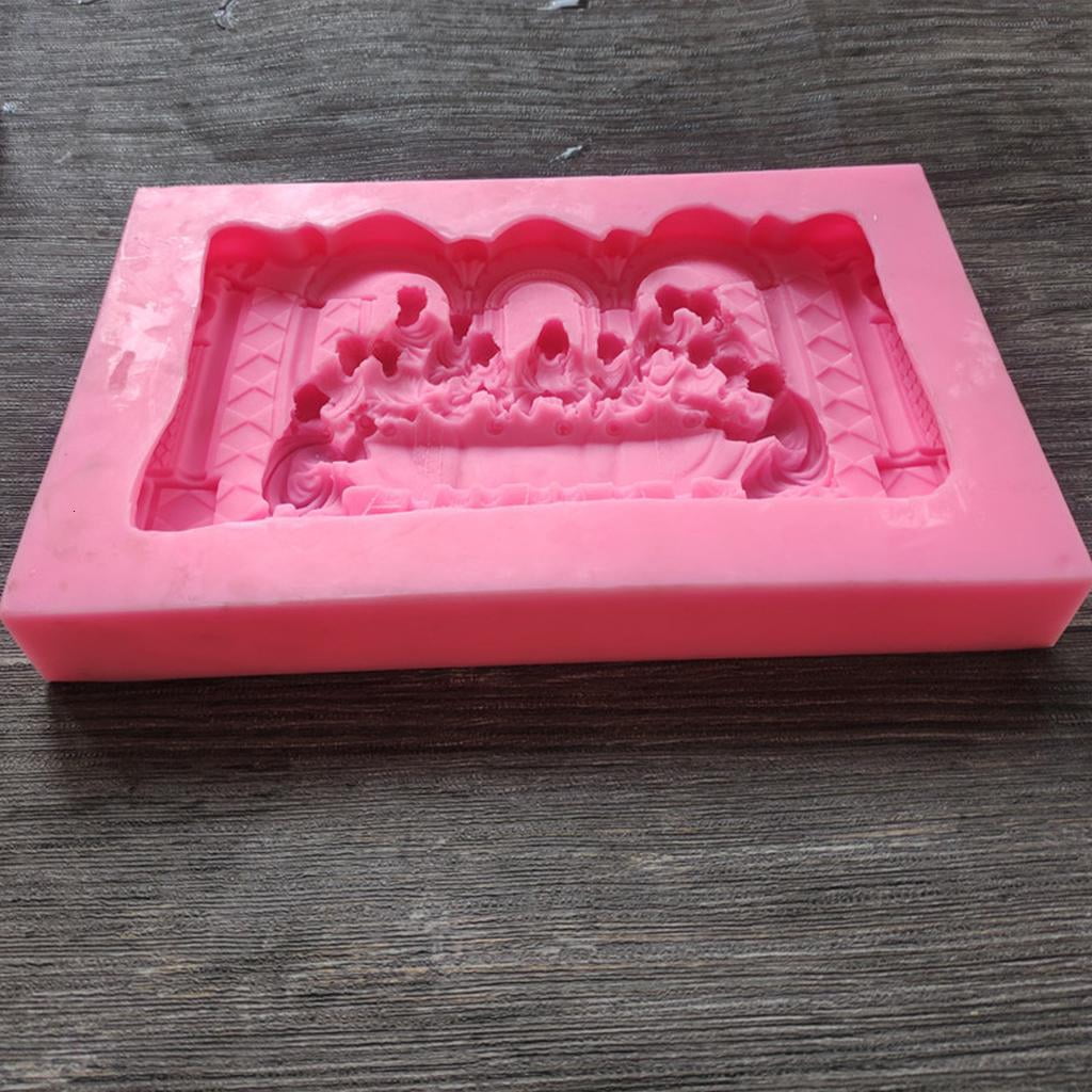 The Last Supper Photo Frame Listing Silicone Mold Epoxy Resin DIY Craft Casting for Making Decoration