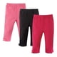 thumbnail image 1 of Hudson Baby Pantalones Y Leggings Unisex De Algodón Para Bebé, Color Rosa Y Negro, 12-18 Meses, 1 of 1