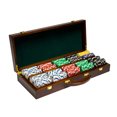 thumbnail image 1 of 500 Ct Diamond Suited 12.5 Gram Poker Chip Set w/ Walnut Wooden Case, 1 of 1