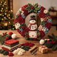 thumbnail image 5 of Brainybites 3D Fabric Poke Wreath DIY Kit - Christmas Wreath Making Kit for Adults, Holiday Door Decor, 5 of 9
